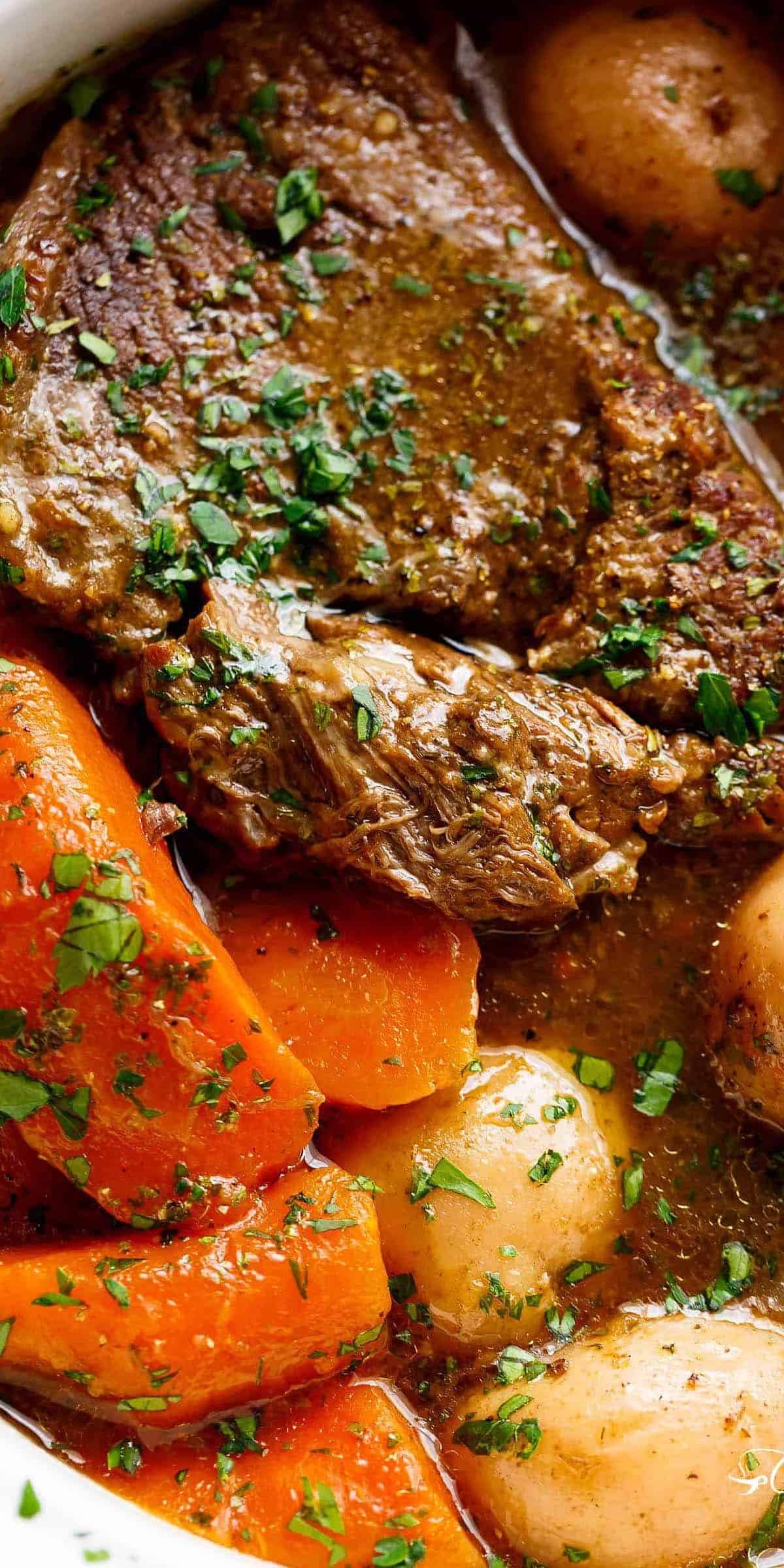  A hearty pot roast that will warm your body and soul.