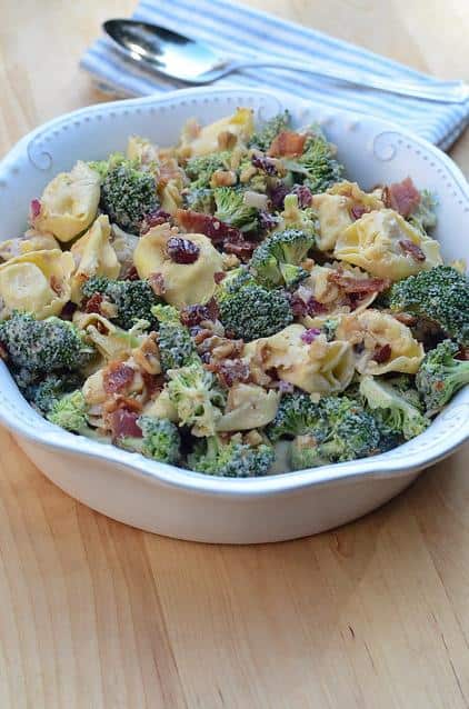  A little bite of heaven in every forkful - broccoli and tortellini salad it is!
