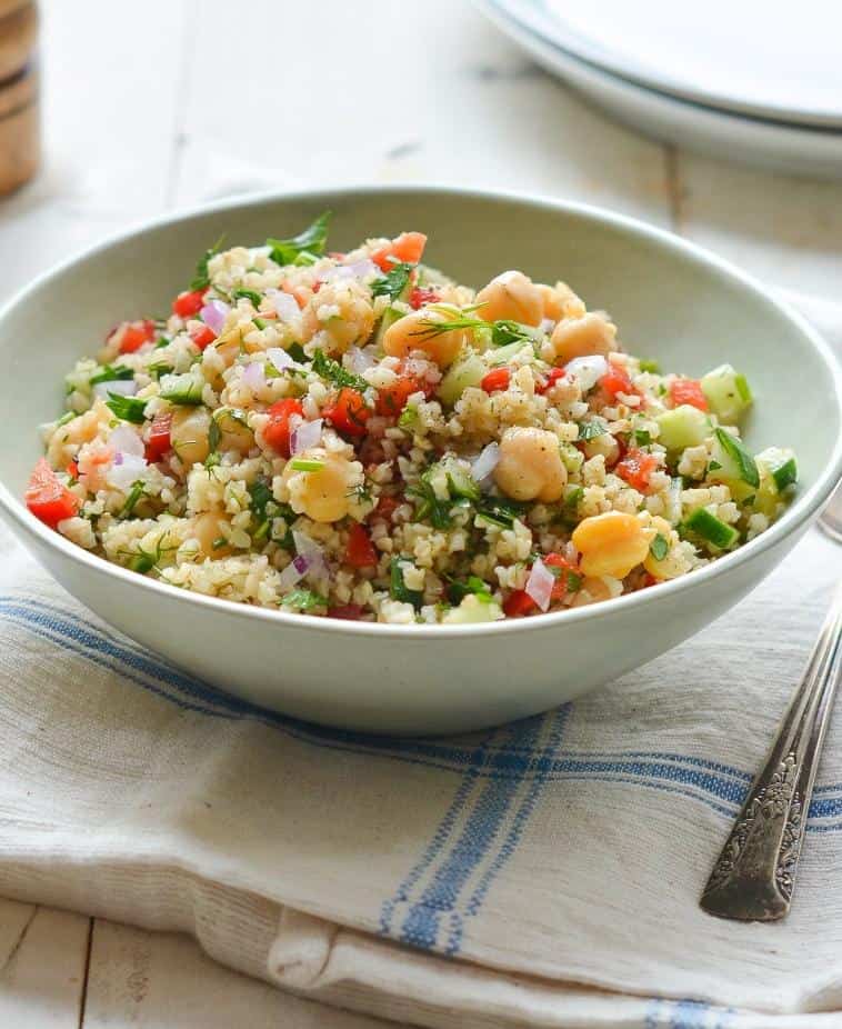  A refreshing bowl of bulgur salad to beat the heat!