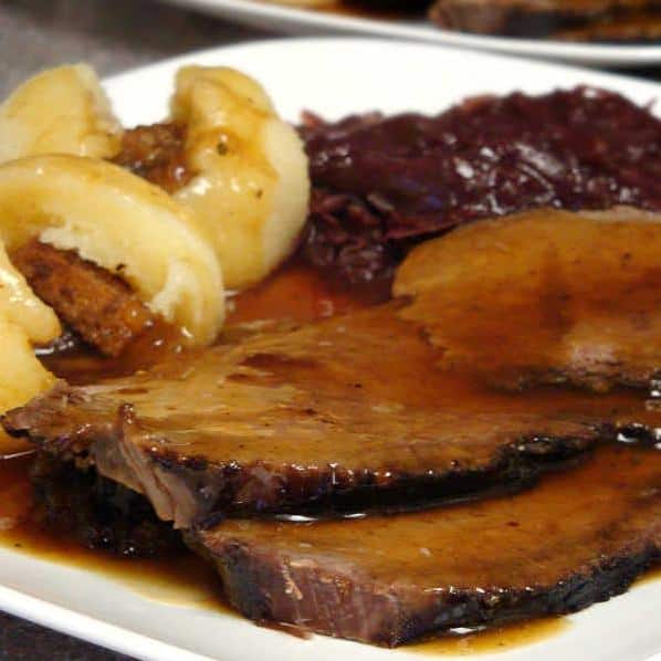  A tender and tangy sauerbraten recipe perfect for large gatherings!