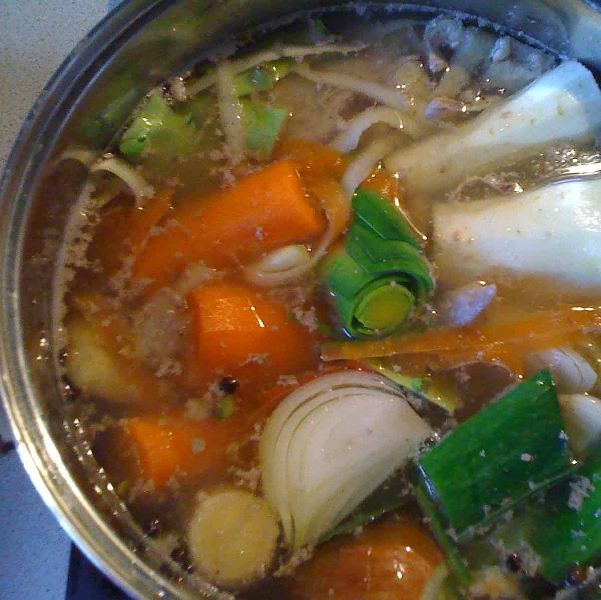  A warm bowl of chicken soup is like a hug in a bowl.