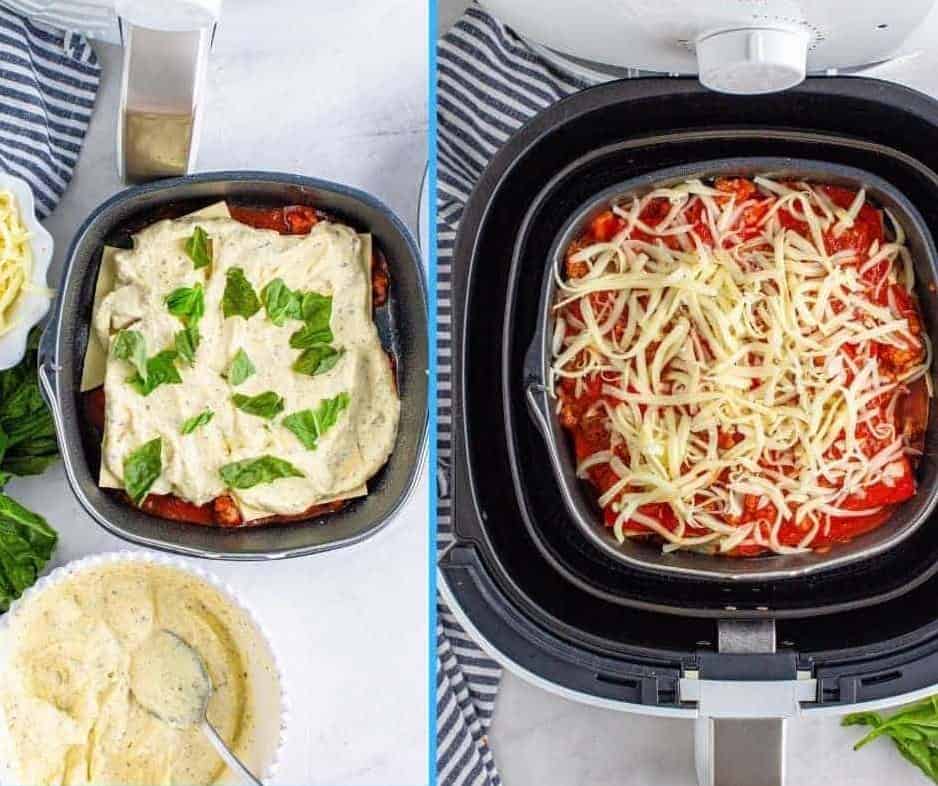 Air Fryer Lasagna - Lasagna for Two
