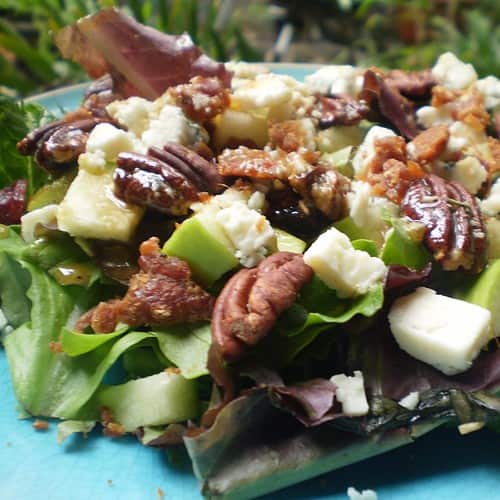 Apple Gorgonzola Salad With Balsamic Vinaigrette