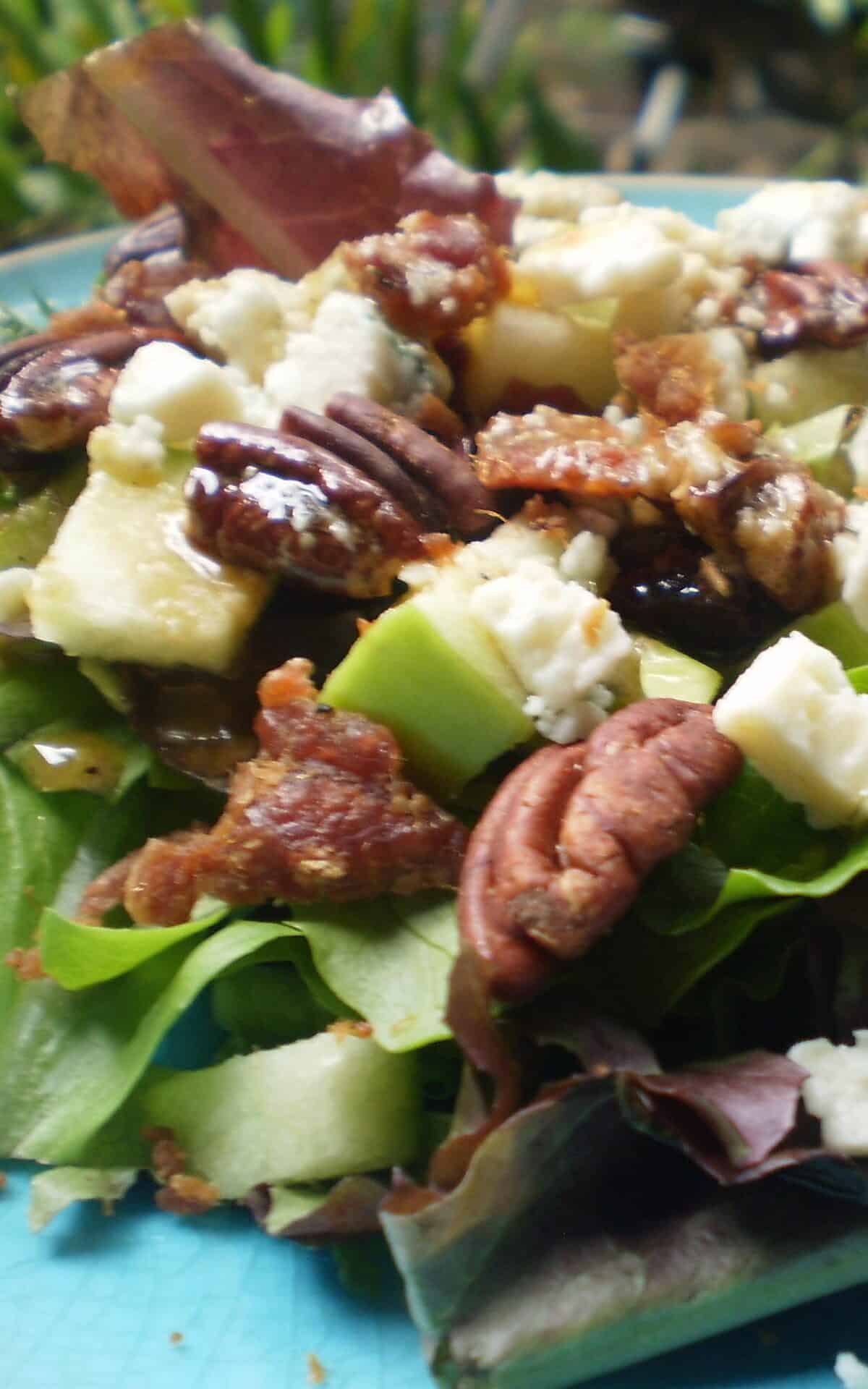 Apple Gorgonzola Salad With Balsamic Vinaigrette