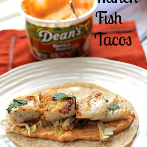 Buffalo Ranch Fish Tacos