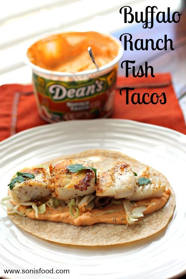 Buffalo Ranch Fish Tacos