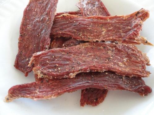  Can't resist that savory meat flavor? Then this lamb jerky is for you.