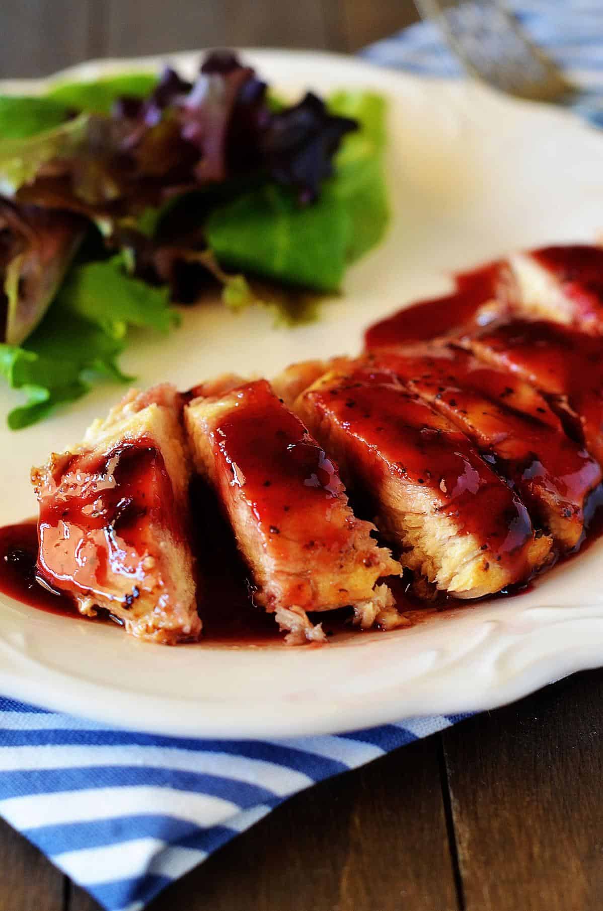 Delicious Chicken with Exotic Raspberry Salsa Recipe