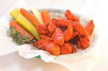Copycat Wings and Things Chicken Tenders and Hot Sauce