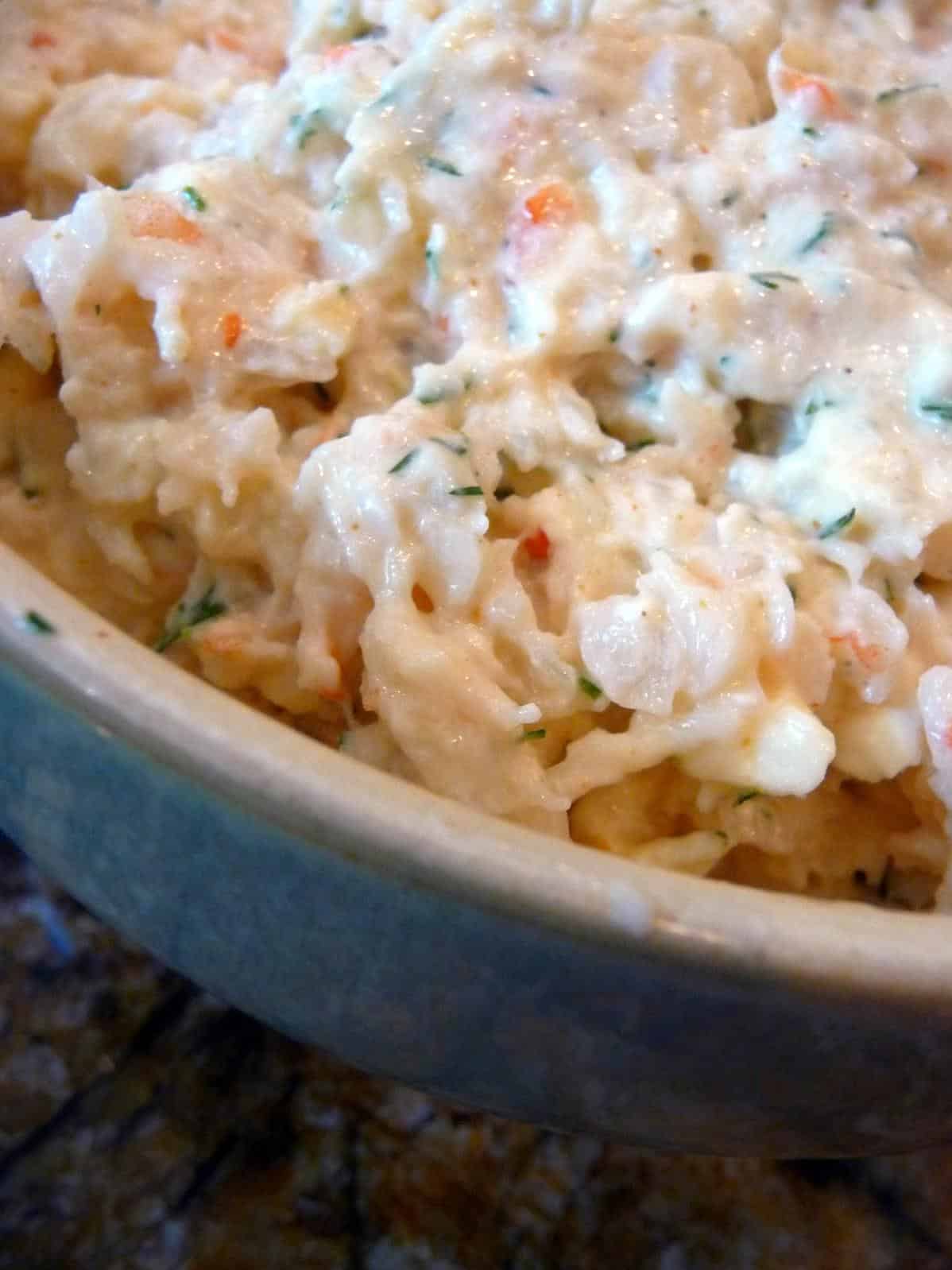  Cream cheese, shrimp, and herbs blend perfectly to create this amazing dish.