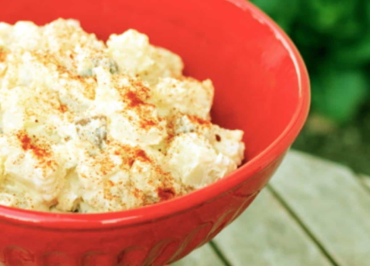  Creamy chunks of potatoes mixed with tangy flavors in Reser's Potato Salad (Copycat).