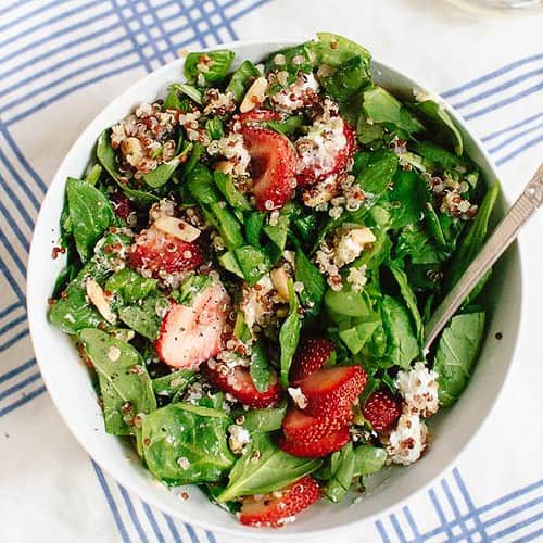 Dash Diet Strawberry and Quinoa Salad With Goat Cheese