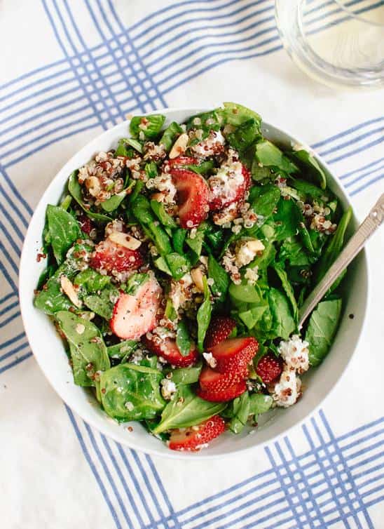 Dash Diet Strawberry and Quinoa Salad With Goat Cheese