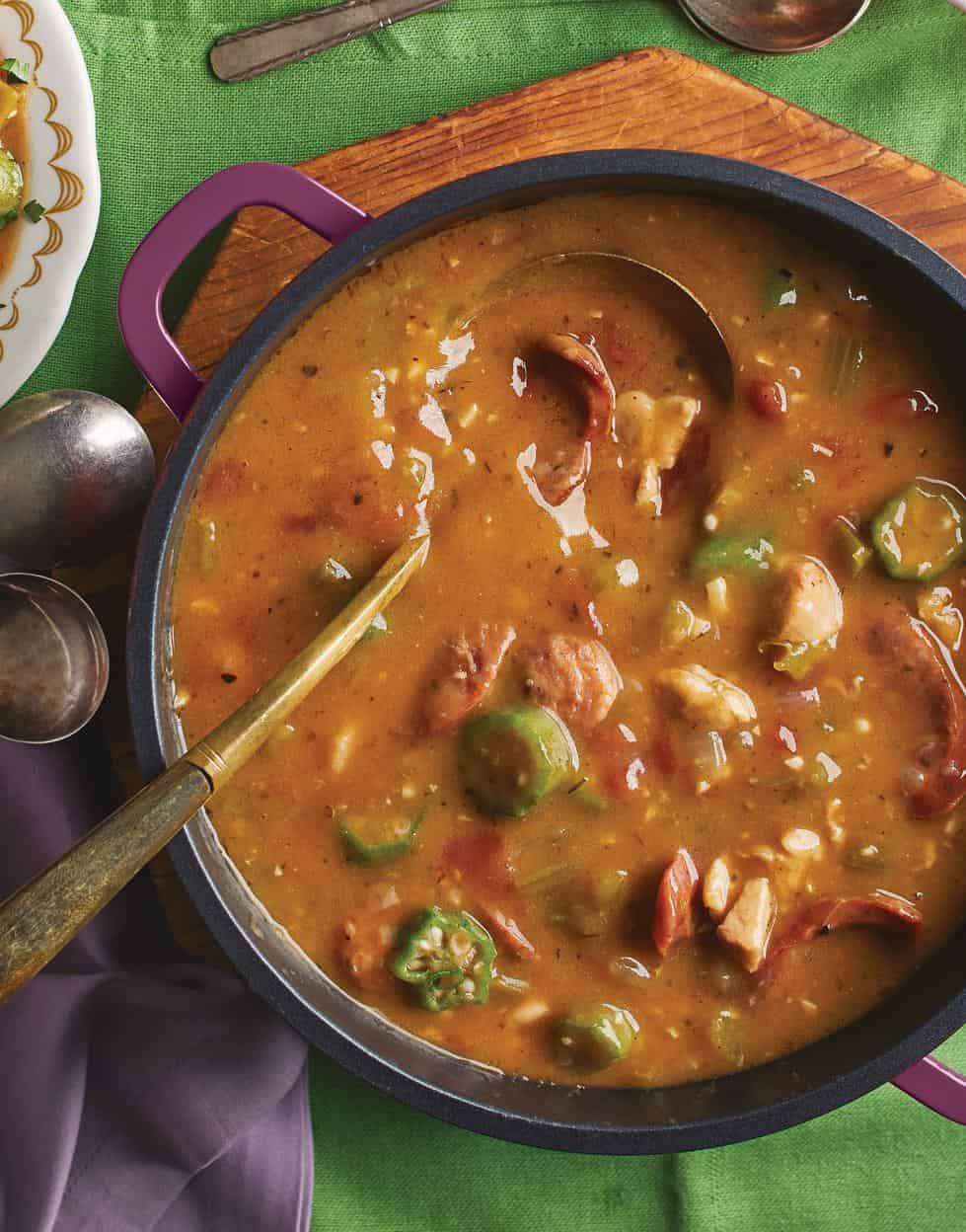  Don't be afraid to get your hands dirty with this Louisiana classic.