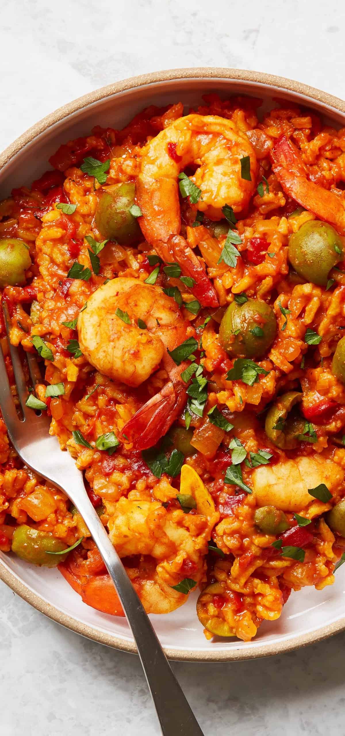  Each bite is bursting with juicy shrimp and tangy tomato sauce.