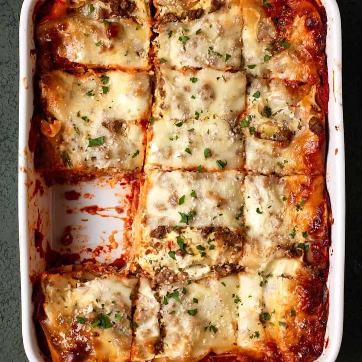  Each bite of this no-boil lasagna is packed with rich, savory flavor that will