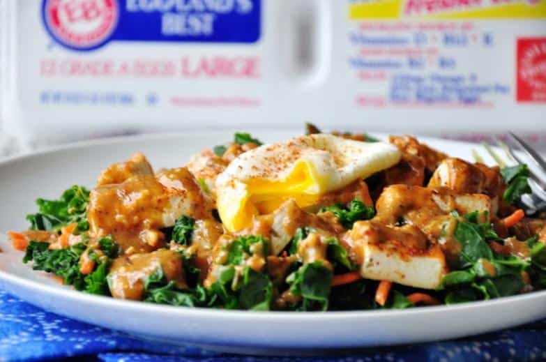 Eggland's Best Cajun Tofu and Kale Salad