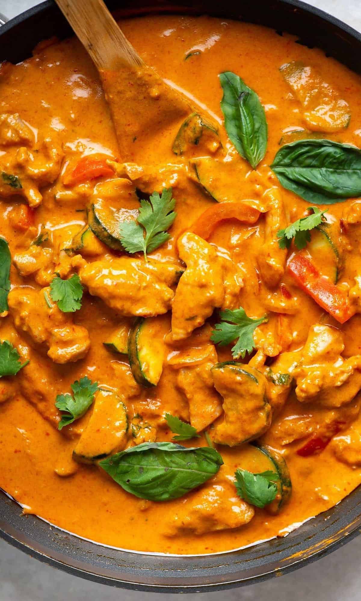  Fiery and Flavorful Red Curry Chicken With Basil