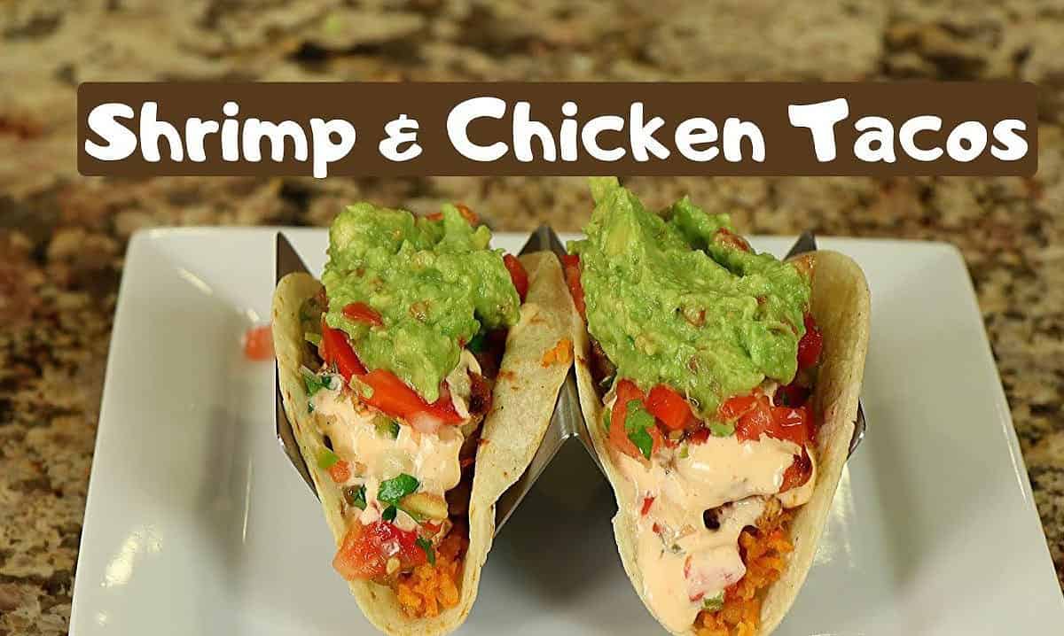  Get ready for a flavor explosion with Jeff's Random Spicy Chicken and Shrimp Tacos!