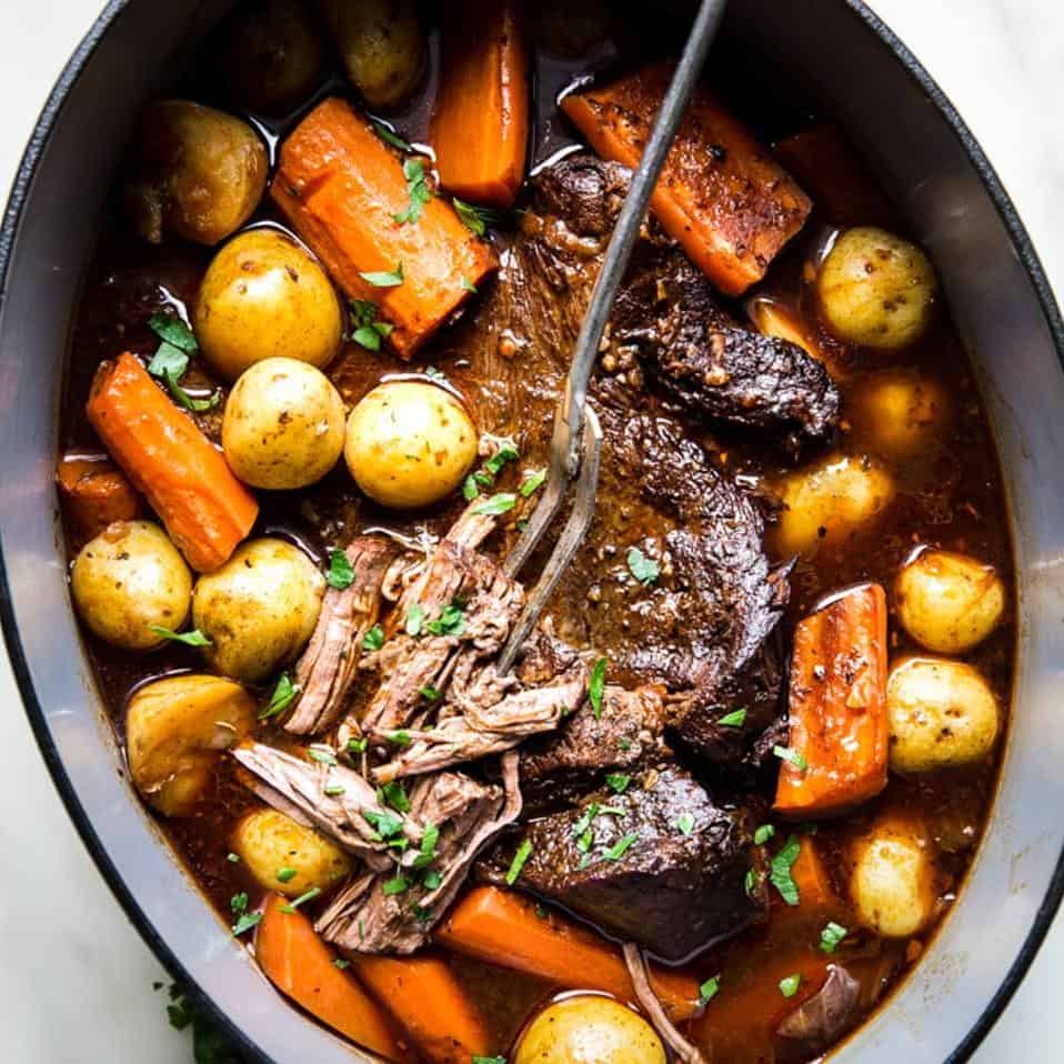  Get ready for a flavor explosion with this melt-in-your-mouth pot roast.