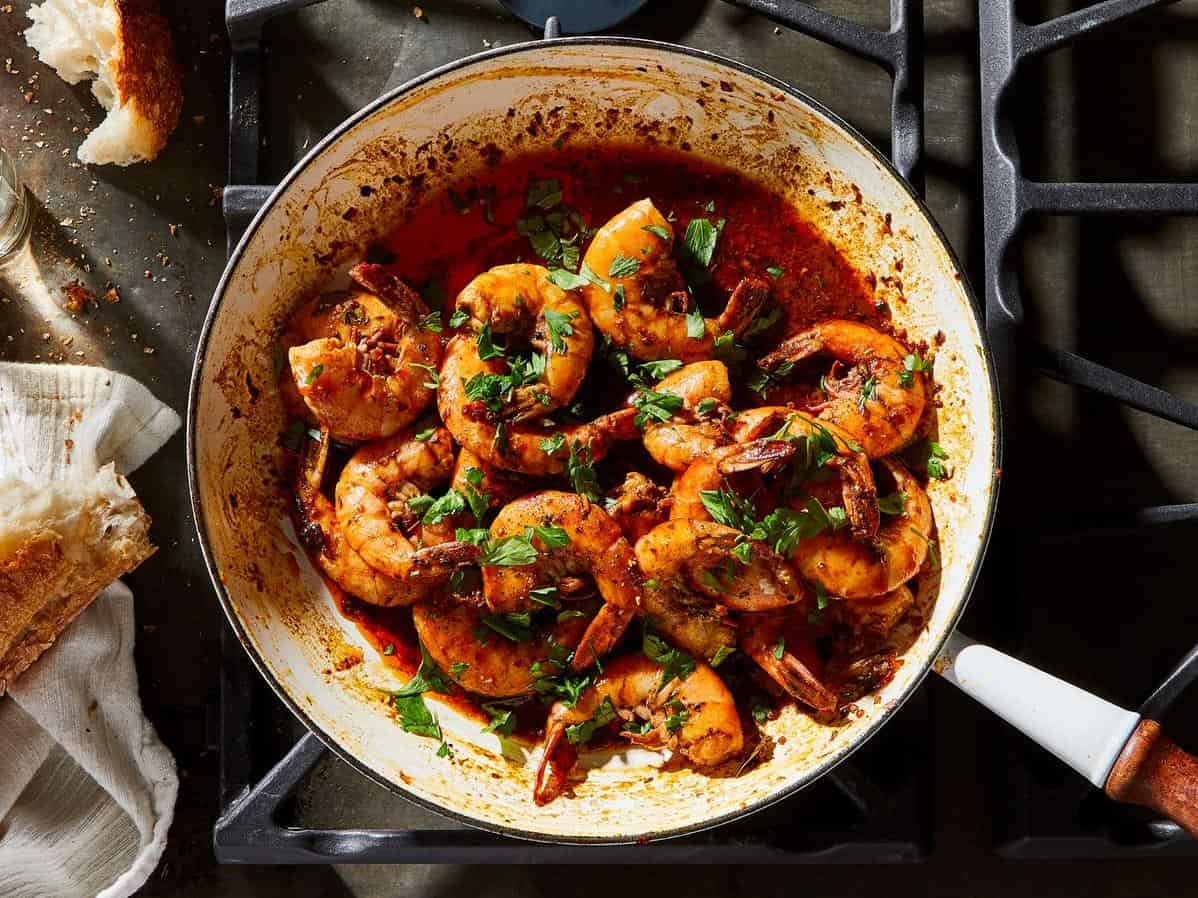  Get ready to lick your fingers as you savor the smoky flavor of these mouth-watering shrimp.