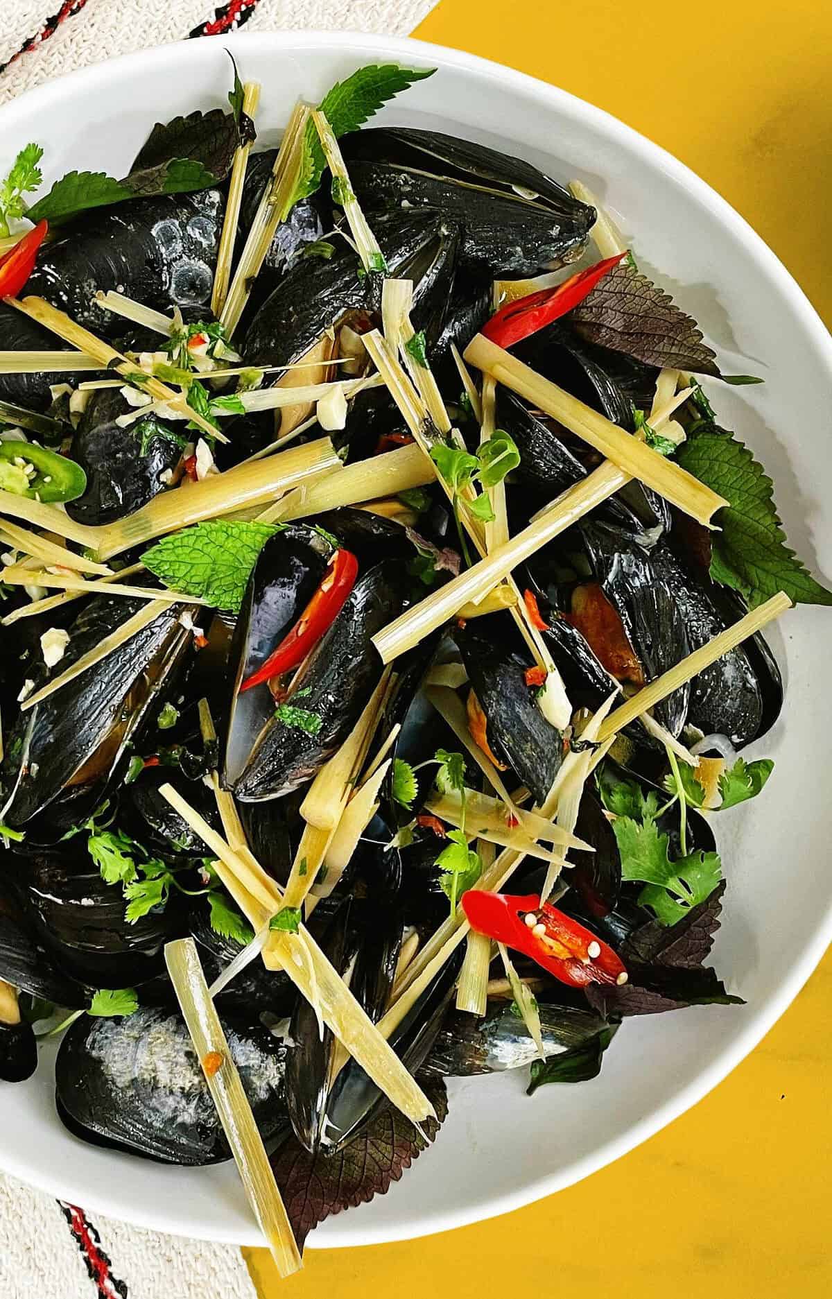  Get your chopsticks ready to savor each and every bite of these succulent mussels
