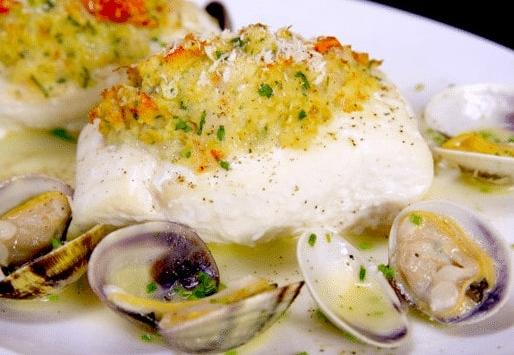Halibut Stuffed With Shrimp and Crabmeat