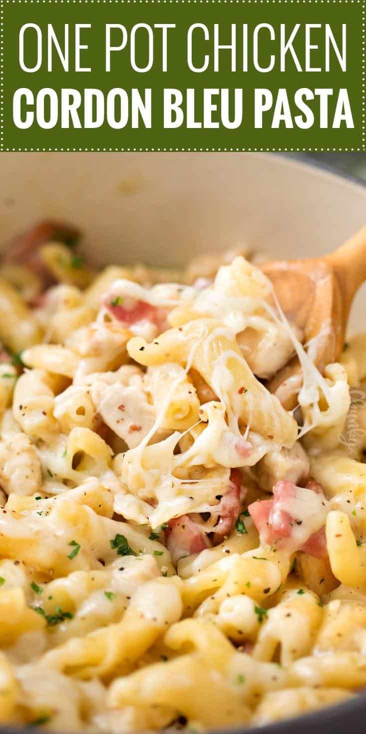  If you're a fan of chicken cordon bleu, you'll love this pasta version.