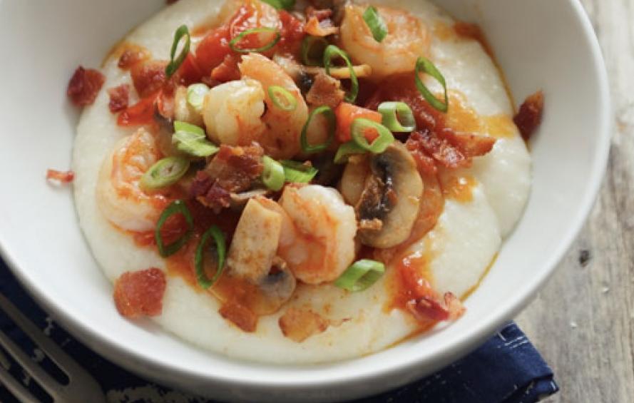  Is there anything better than a bowl of creamy, hearty shrimp and goat cheese grits?