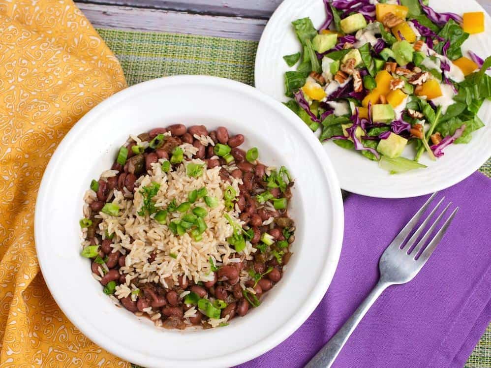  Jazz up your salad game with this colorful Mardi Gras Rice Salad.