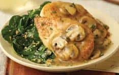  Juicy chicken smothered in a sweet Marsala wine sauce.