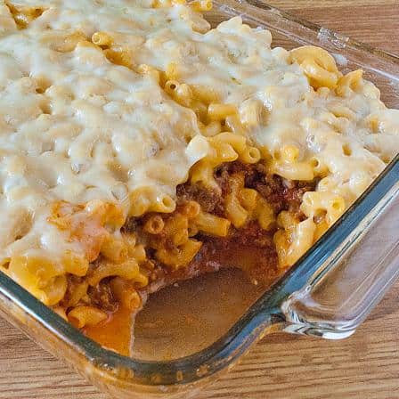  Layers of rich and creamy mac and cheese mixed with tangy marinara sauce create a symphony of flavors in your mouth.