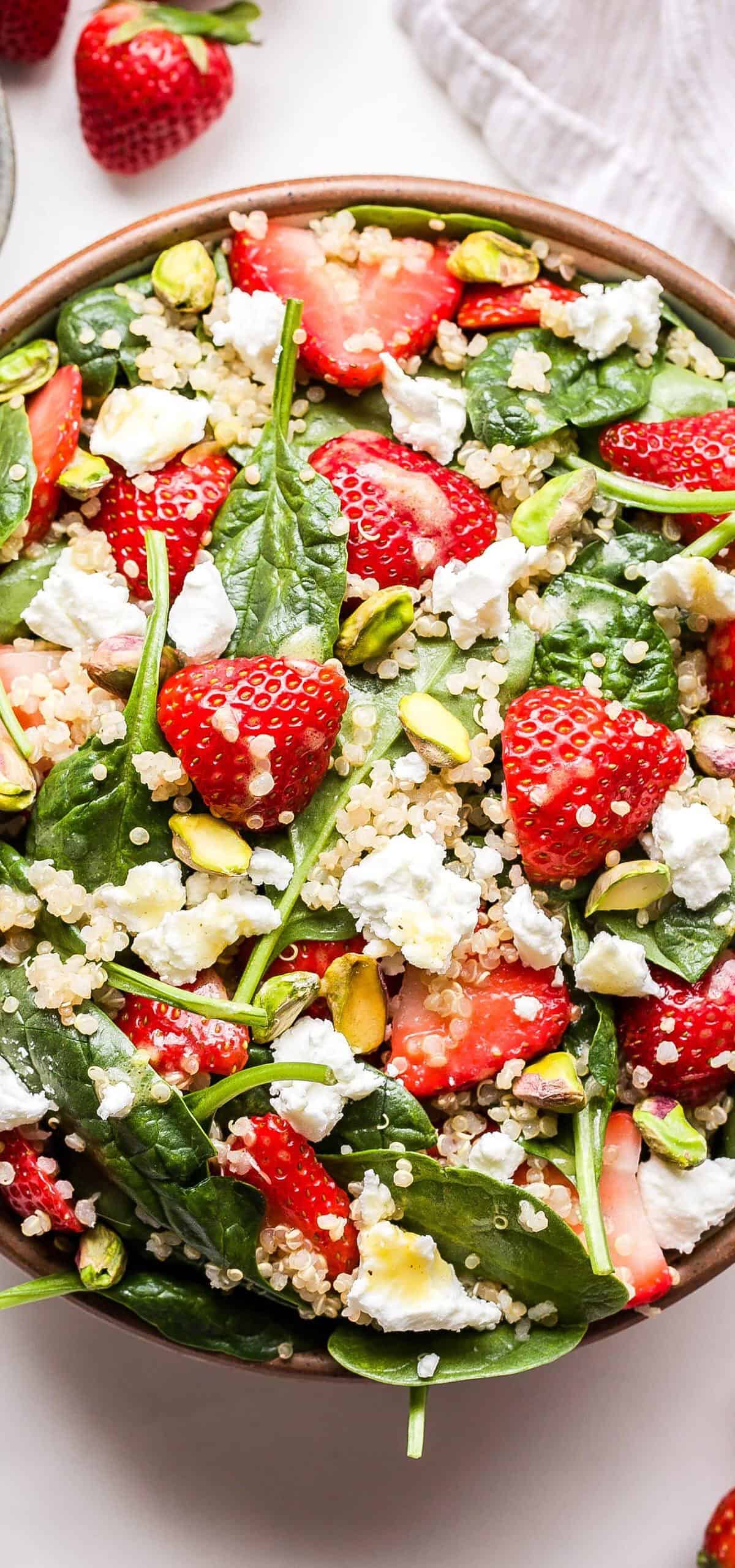  Let strawberries elevate your salad to the next level.