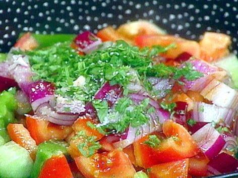 Macho Gazpacho Vegetable Chunk Salad -Rachael Ray