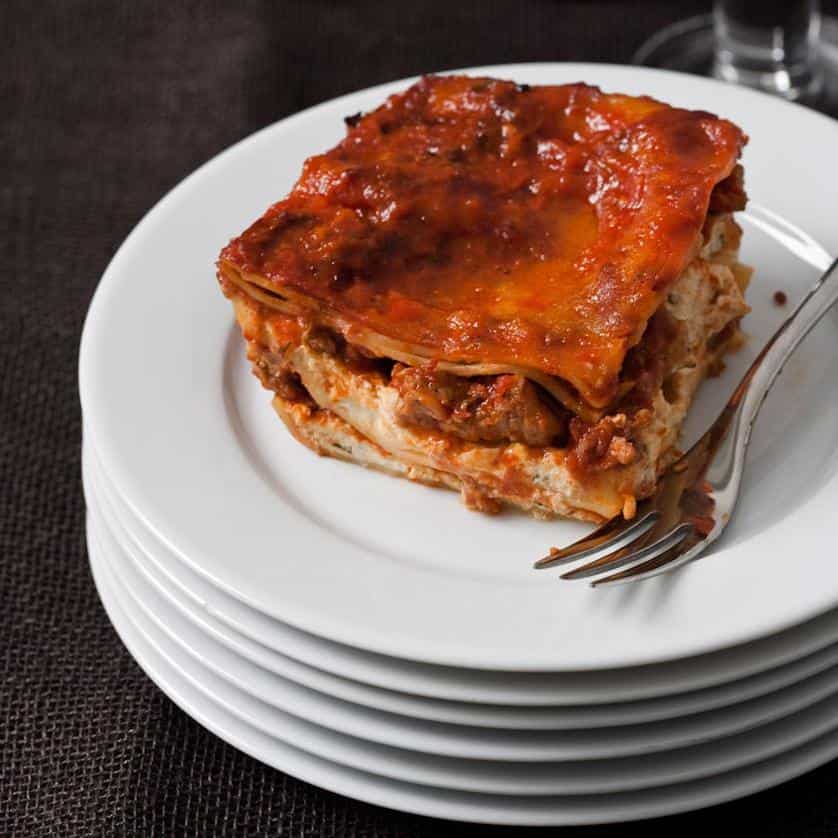  Melt-in-your-mouth layers of tender pasta and rich meat sauce.