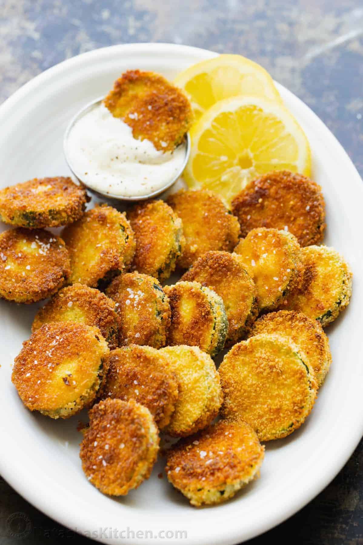  Move over, potato chips. These fried zucchini slices are the new MVP of snack time.