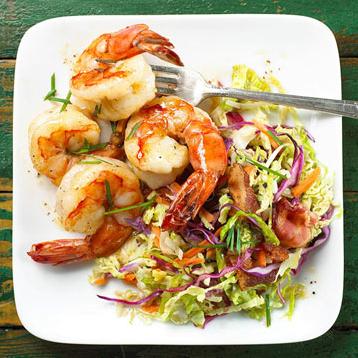  Not your typical cole slaw- this recipe takes it up a notch with shrimp.