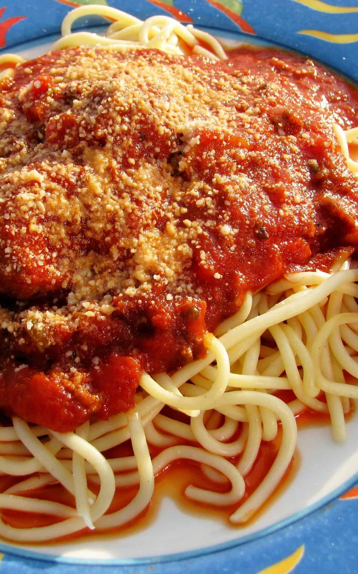  Nothing beats the aroma of homemade spaghetti and meatballs!