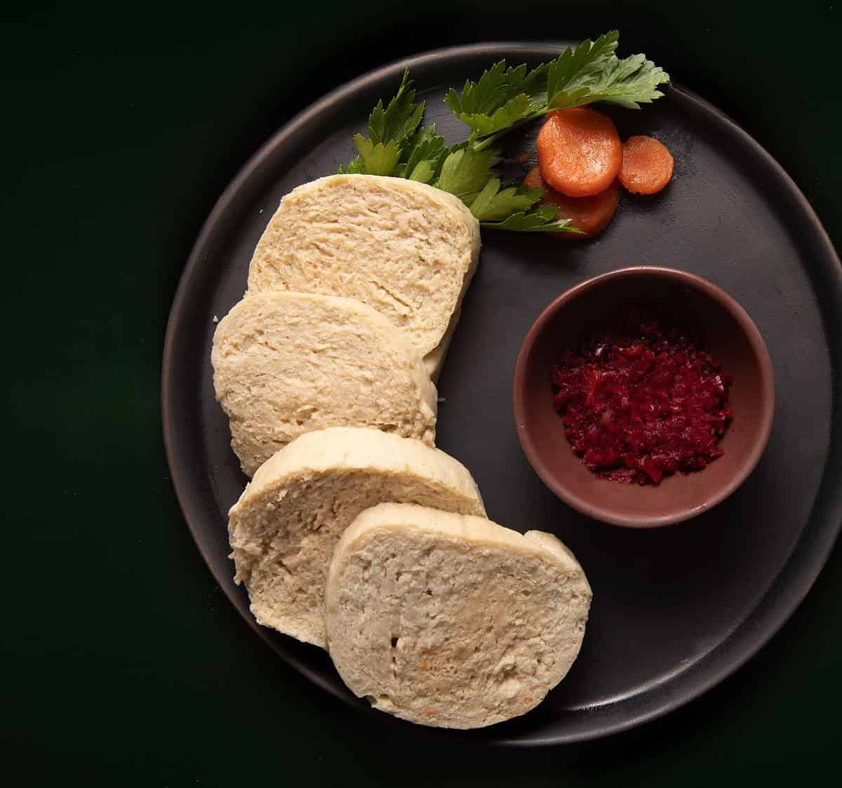  One bite of our homemade Gefilte Fish and you'll be transported to grandma's table.