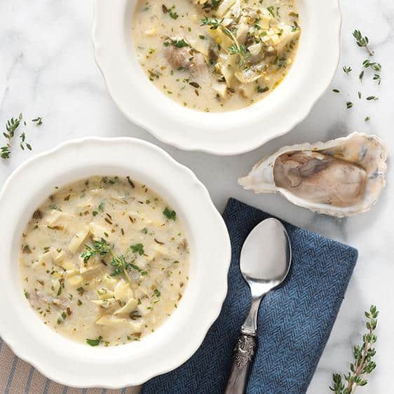Oyster-Artichoke Soup