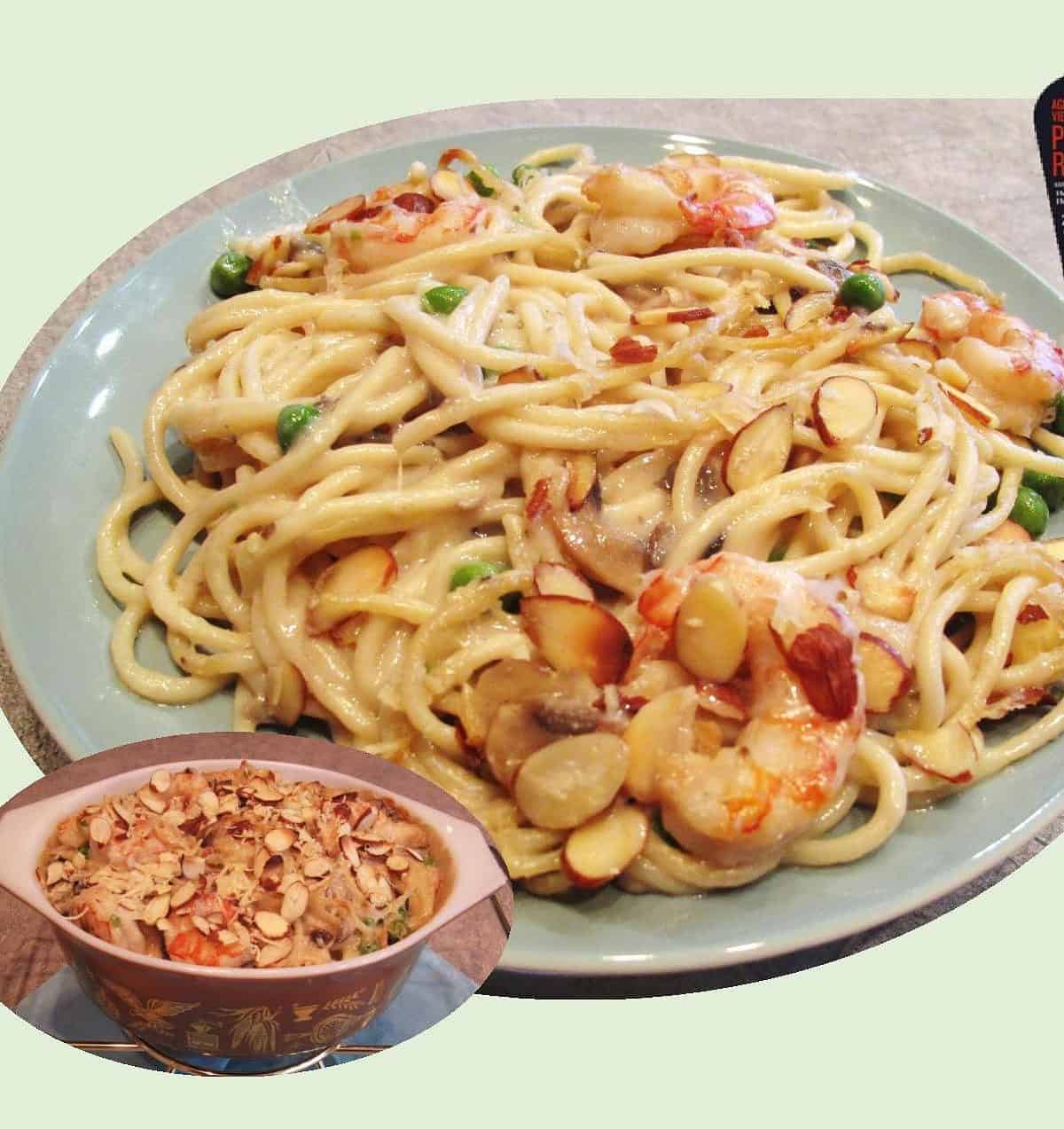  Packed with flavorful shrimp, scallops, and crab meat