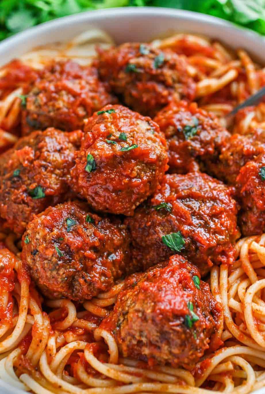  Perfect for a cozy night in, spaghetti and meatballs always hits the spot.