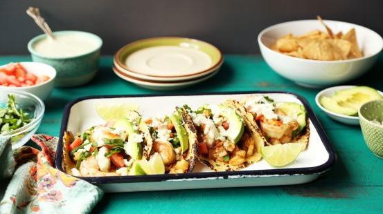  Perfect for a fiesta or a fun family dinner, these shrimp & potato tacos won't disappoint.