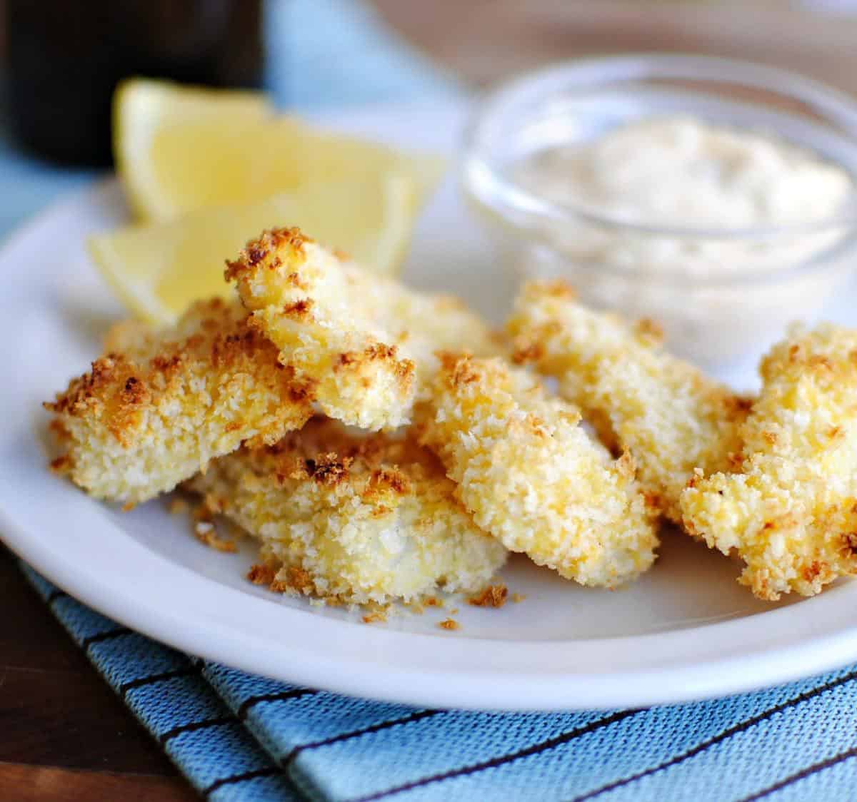  Perfectly bite-sized, these fish bites are ideal for any party spread.