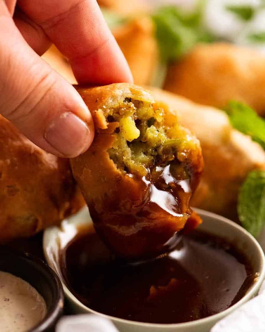  Perfectly spiced and infused with aromatic herbs, these samosas are a party hit!