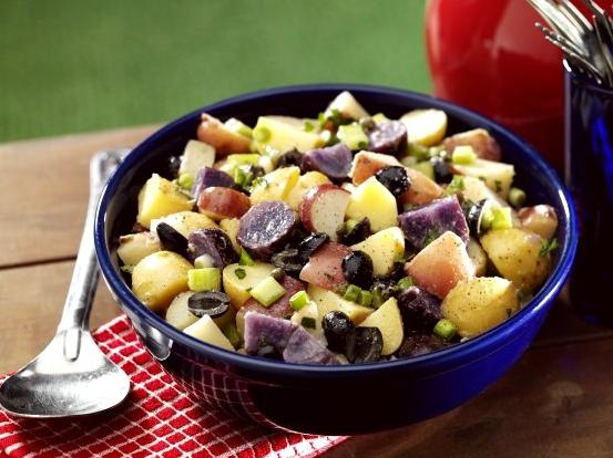 Red, White and Blue Potato Salad (Vegan)