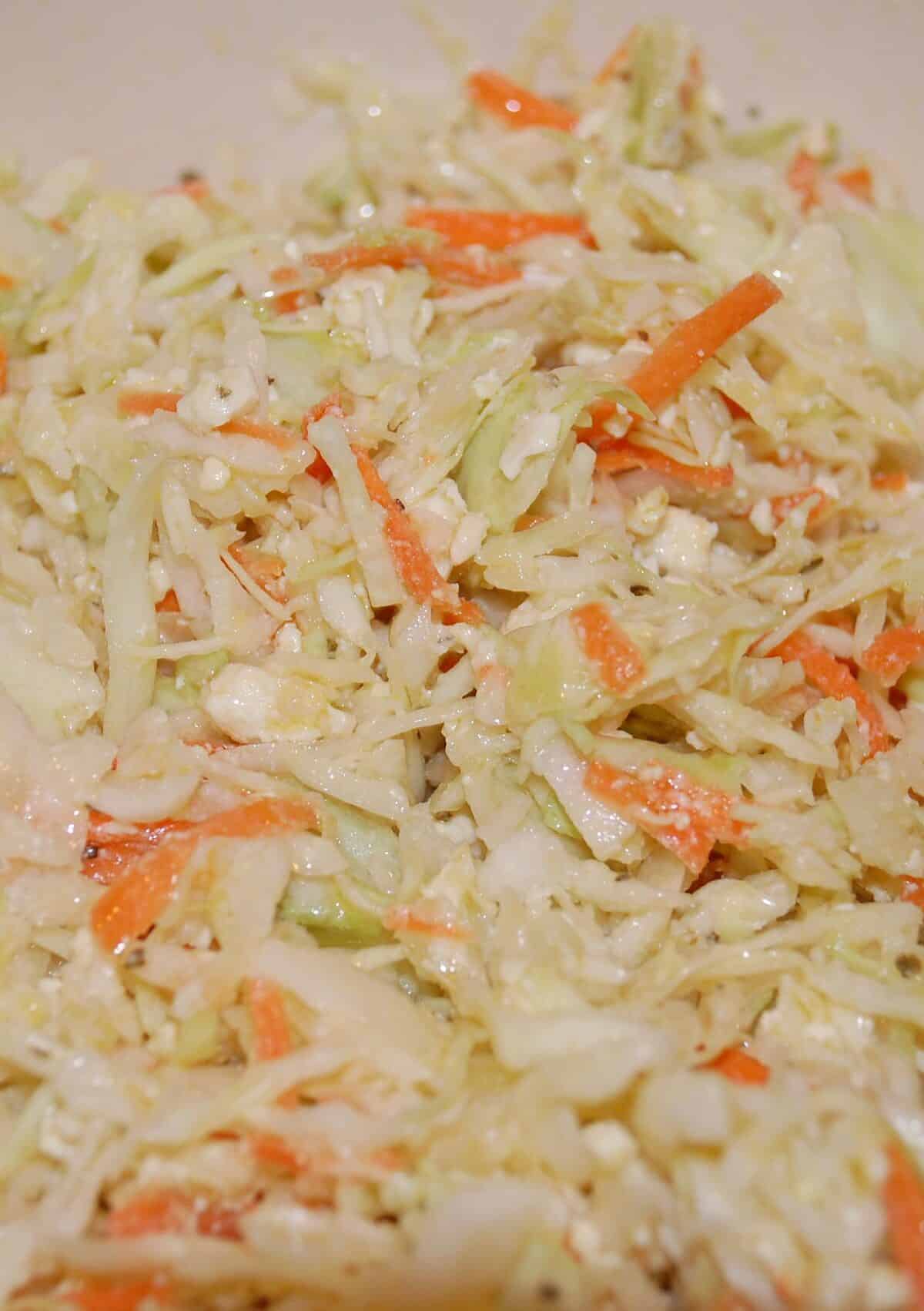  Satisfy your craving for crispy veggies with this Greek Cabbage Slaw.