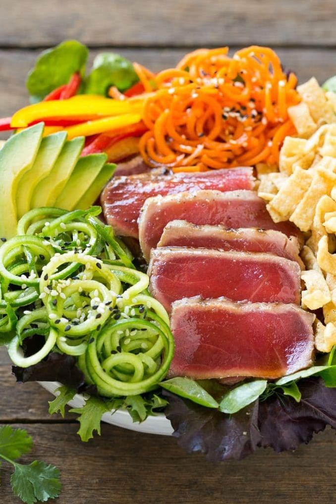  Savor the flavors of the ocean with this Asian Seared Tuna Salad