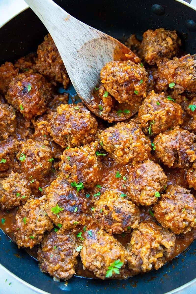  Serve these meatballs with a side of Pam's homemade dipping sauce