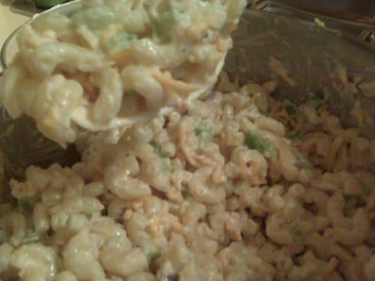  Simple yet delicious, Mama Mia's Macaroni Salad is a crowd pleaser that never fails.